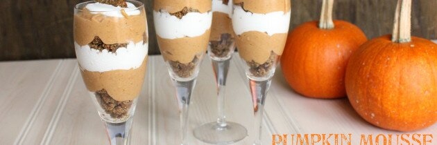 Paleo Pumpkin Mousse Parfaits