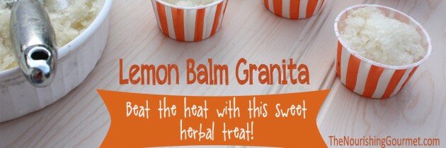 Lemon Balm Granita