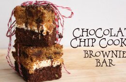 Chocolate Chip Cookie Brownie Bars | Grain-Free
