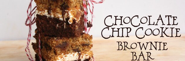 Chocolate Chip Cookie Brownie Bars | Grain-Free