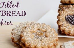 Jam Filled Shortbread Cookies | Grain-Free & Vegan