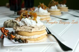 Pumpkin Dacquoise Torte