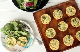 Salmon & Asparagus Crust-less Mini Quiche