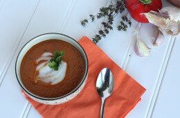 Roasted Paprika Pepper & Sweet Potato Soup